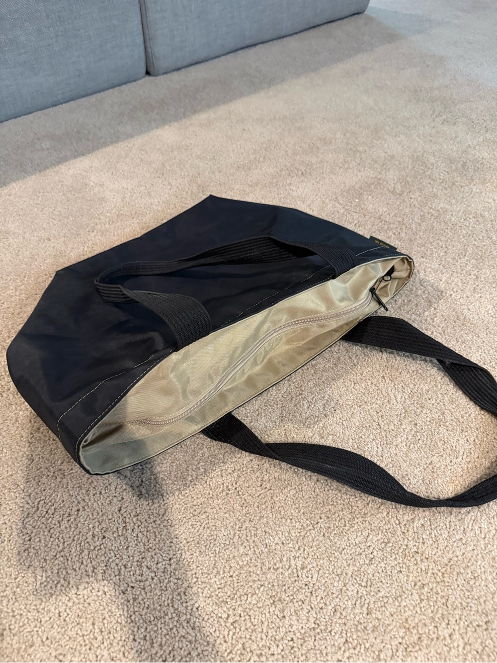 Herve’ Chapelier Paris two-tone nylon tote